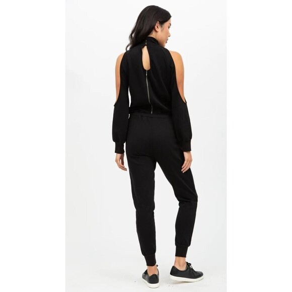 New Philanthropy Danilo Jumpsuit Cut-Out Arms Jersey Knit in Black Size M - Picture 6 of 15